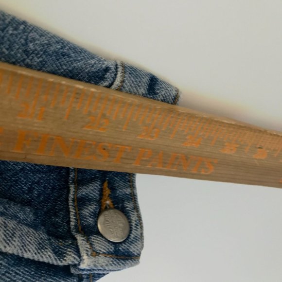 90s Vintage Harley Davidson Motorcycles Womens Medium Blue Denim Jacket Eagle M - Picture 15 of 16